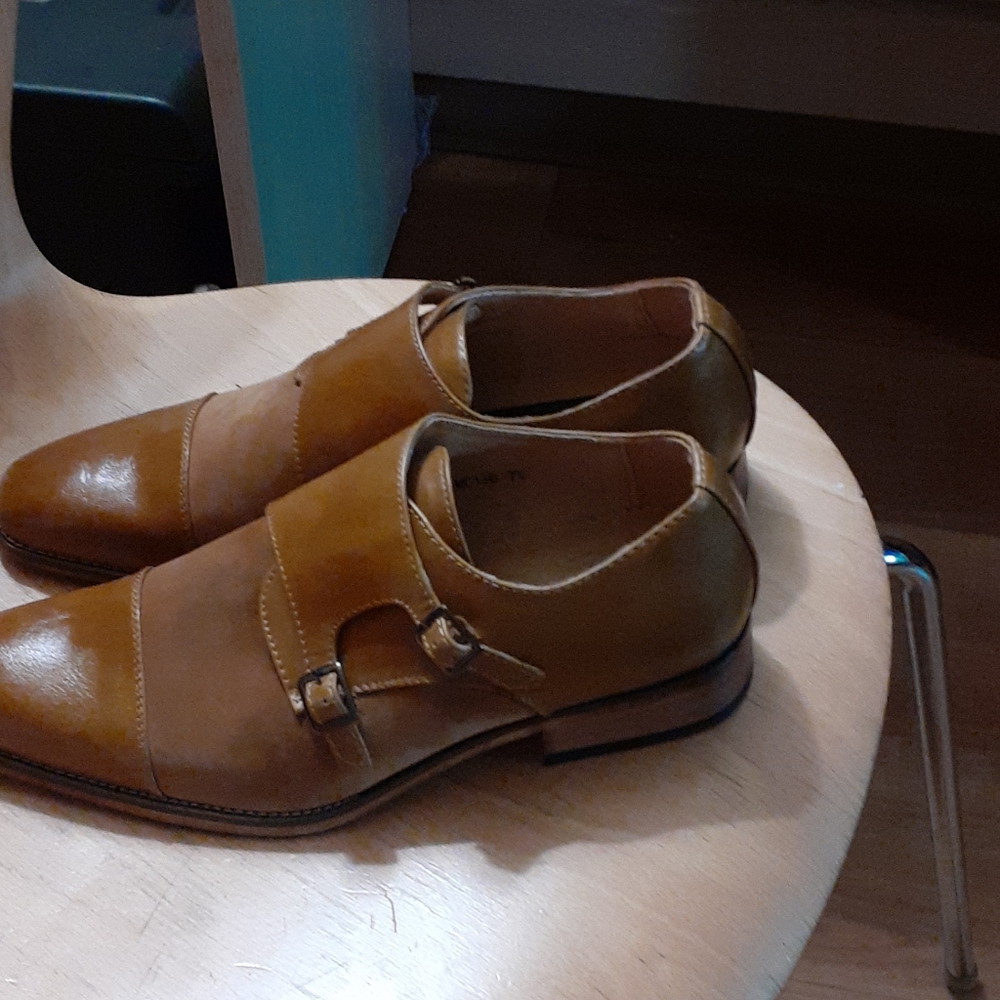 Double monk mens dress shoe